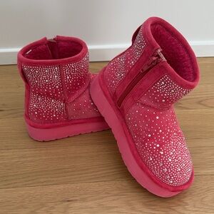 Madden Girl Pink Kids Boots with Sparkles 💎